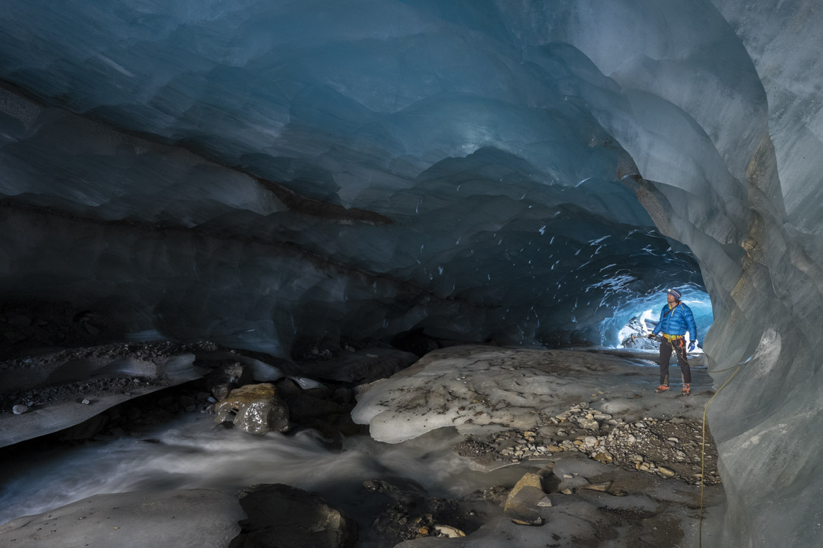 Bergsteiger am Gurglerferner, Oetztaler Alpen, Tirol, Oesterreich.